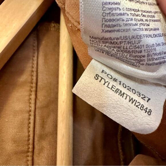 NYDJ Women's Khaki Cropped Straight Leg Pants 8 - Picture 10 of 11